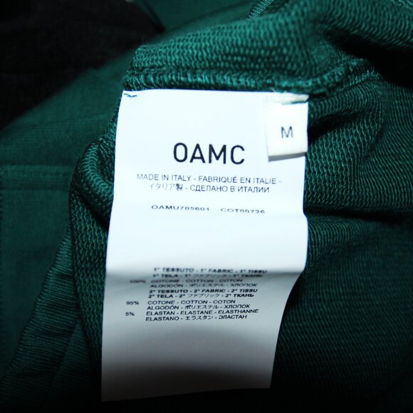 BNWT SS22 OAMC GREEN JERSEY SWEATPANTS S & M - Picture 12 of 14